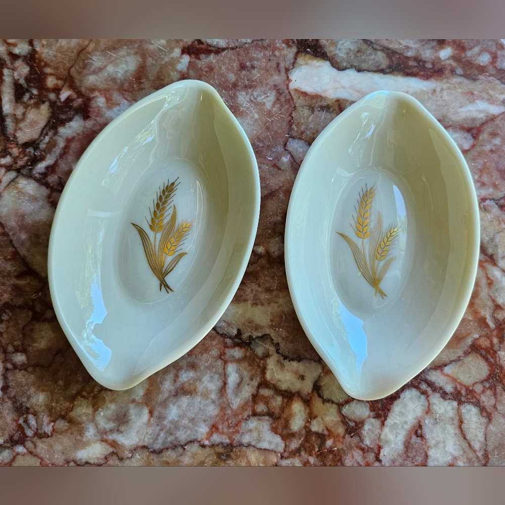 Vintage Lennox Harvest Wheat Nut Bowls